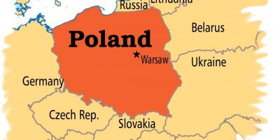 Карта Варшавы Европе
