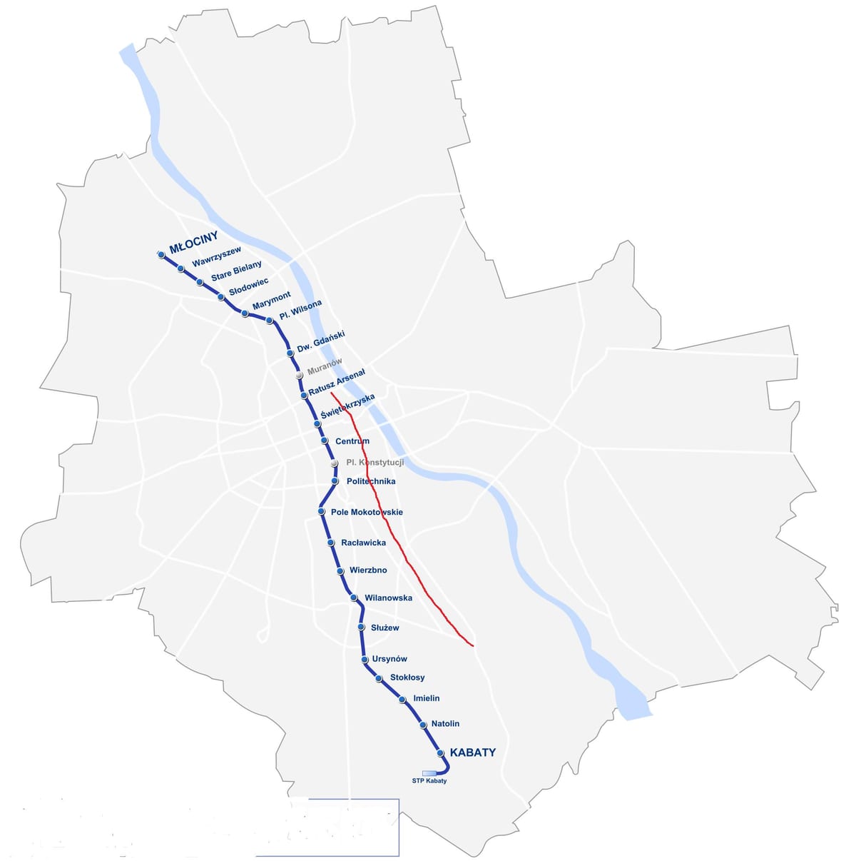 Карта Варшавы королевский маршрут