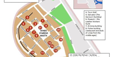 Варшава карта старого города