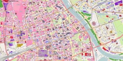 Карта города Варшава 