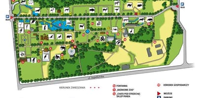 Карта Варшавского зоопарка 