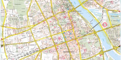 Варшава в Польше карте